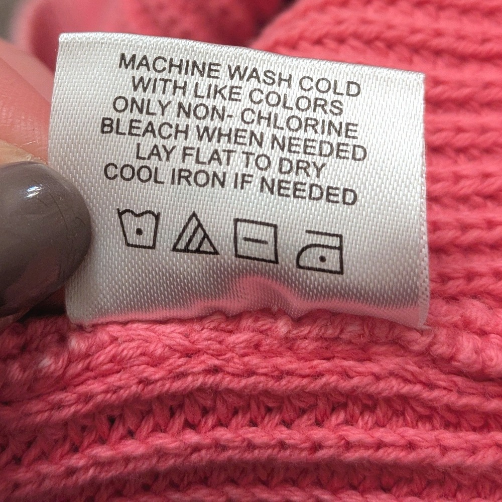 Tyler Boe Mineral Wash Sweater Pink Cotton Gold Zippers V- neck Swancore XS‎ - Picture 9 of 9